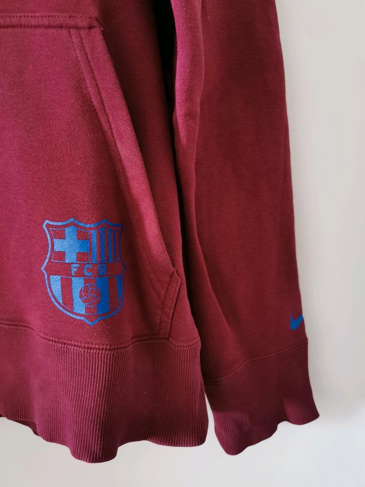 NIKE Sweatshirt, Kapuzenpullover FC Barcelona, Größe S in Kuppenheim