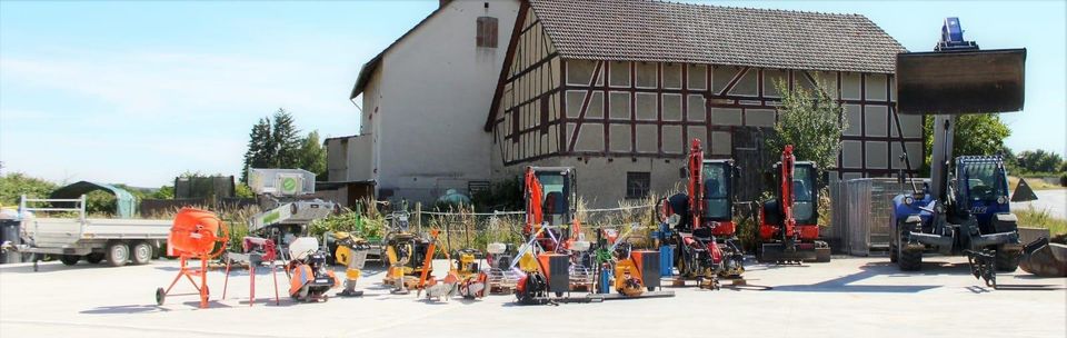 Vermietung /Verleih Bagger und Kleingeräte/Baumaschinenvermietung in Borken