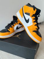 Nike Air Jordan Schuhe mid sneaker gelb/schwarz gr. 38 Baden-Württemberg - Kressbronn am Bodensee Vorschau