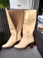 Lederstiefel Stiefel beige Retro Gr. 38 Baden-Württemberg - Gäufelden Vorschau