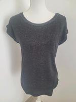 Pimkie Gr. S T-Shirt Strass grau schwarz meliert Shirt Frankfurt am Main - Bergen-Enkheim Vorschau