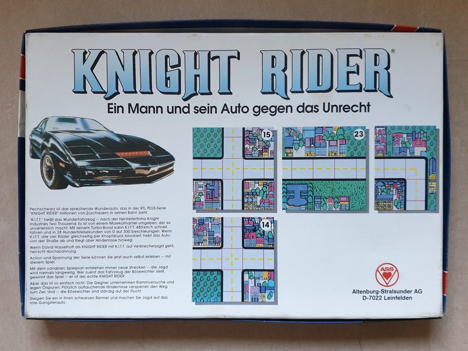 Knight Rider, Brettspiel, vollständig, aus den 80ern in Karlsruhe