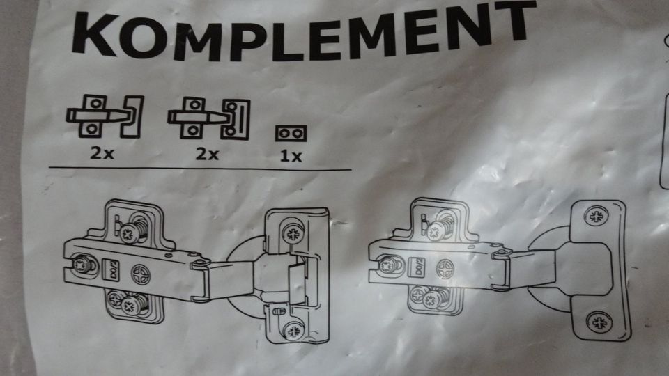 1-7 Set 4er-KOMPLEMENT Pax Scharnier 30214504 für 236cm Türen ovp in Crailsheim