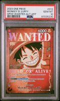 One Piece TCG Luffy Alt Art Wanted OP03 PSA kein Manga Luffy Nordrhein-Westfalen - Krefeld Vorschau