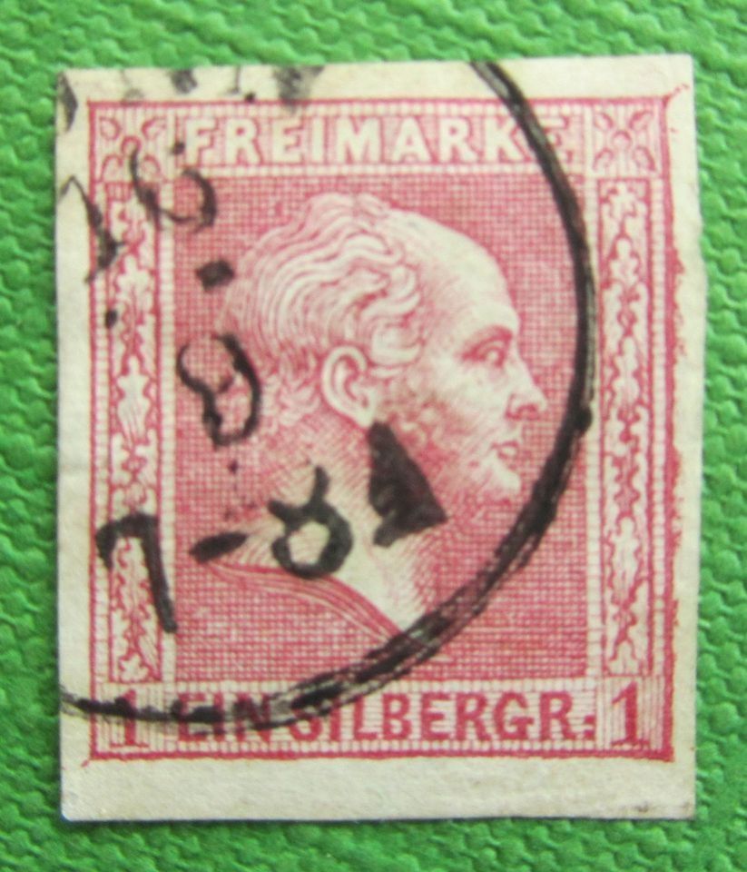 Altdeutschland-Preußen, 1 Silbergroschen, ca.1857, gestempelt in Selb