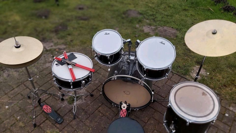 ‼️ Schlagzeug XDrum Rookie Komplettset & neue Drumsticks ‼️ in Königsmoor