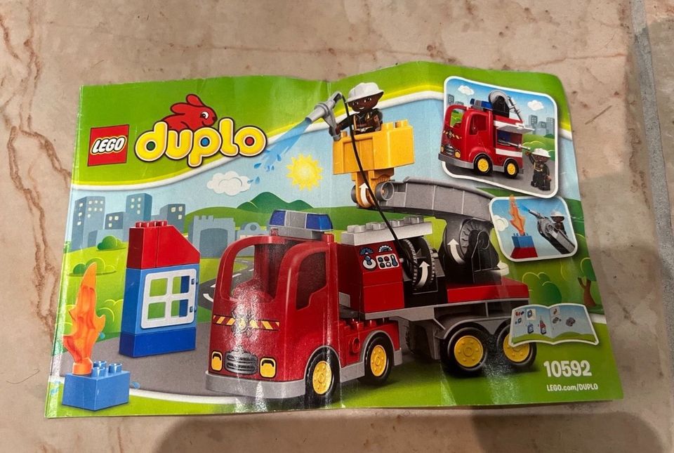 Lego Duplo Feierwehr 10592 gebraucht sehr gut erhalten in Rellingen