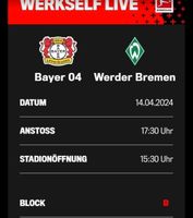 Leverkusen gegen Bremen Tickets Berlin - Mitte Vorschau