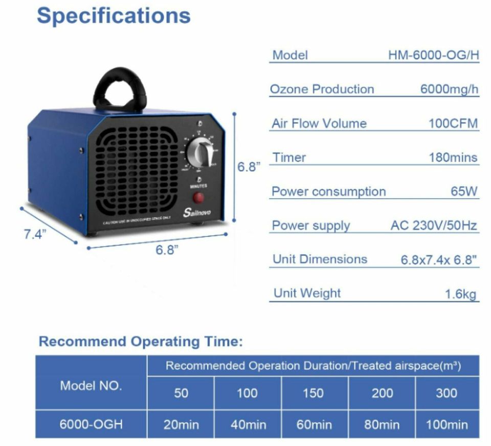 OZONGENERATOR - GERUCH entfernen , DESINFEKTION zum Verleih in Rendsburg