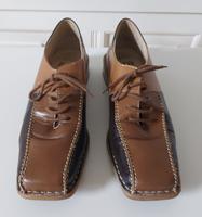 Halbschuhe braun-beige geschnürt / Größe 7 Eimsbüttel - Hamburg Harvestehude Vorschau