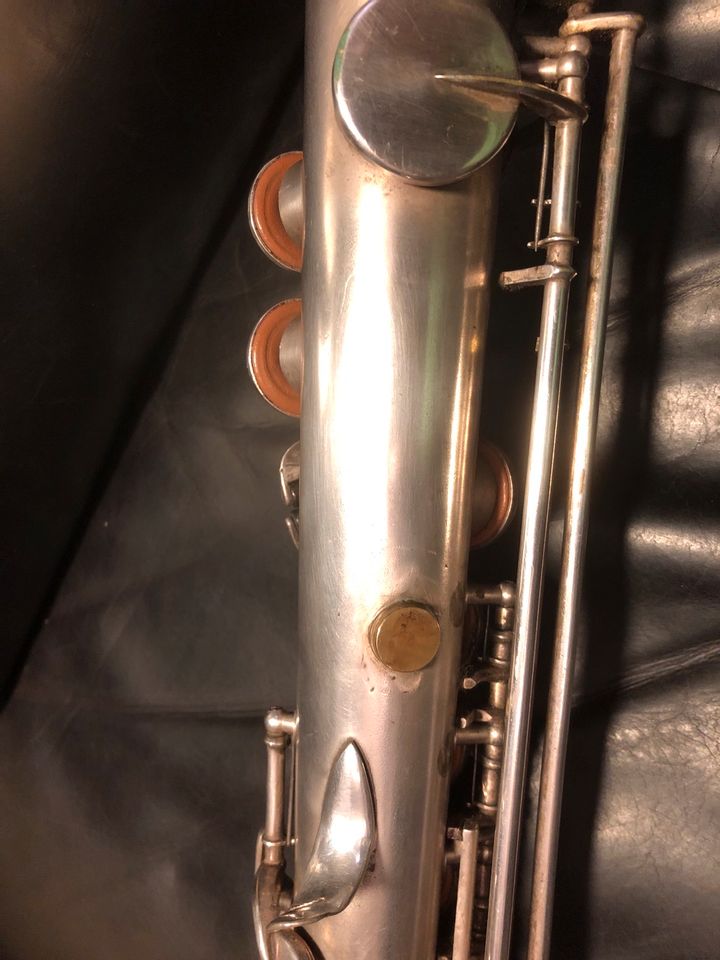 King HN White SAXELLO Sopran Saxophon 1927 vintage in Frankfurt am Main