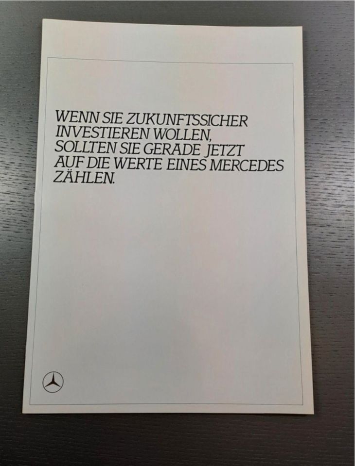 Mercedes-Benz Werbebroschüre Mai 1983 Din A3 in Alfeld (Leine)