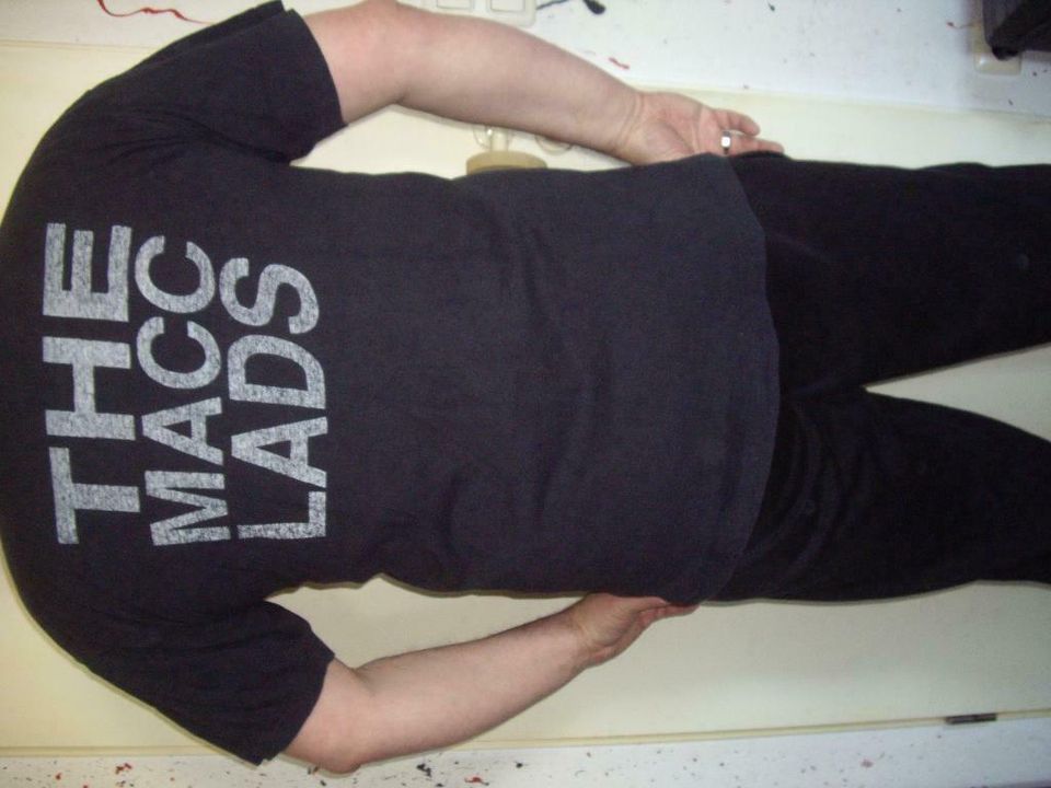 The Macc Lads T Shirt, Punk, Größe XL, Schwarz mit Aufdruck vorne in Köln