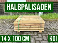 Palisade Holz Halbrund Halbholz Beeteinfassung - 14x100 - KDI Nordrhein-Westfalen - Lennestadt Vorschau