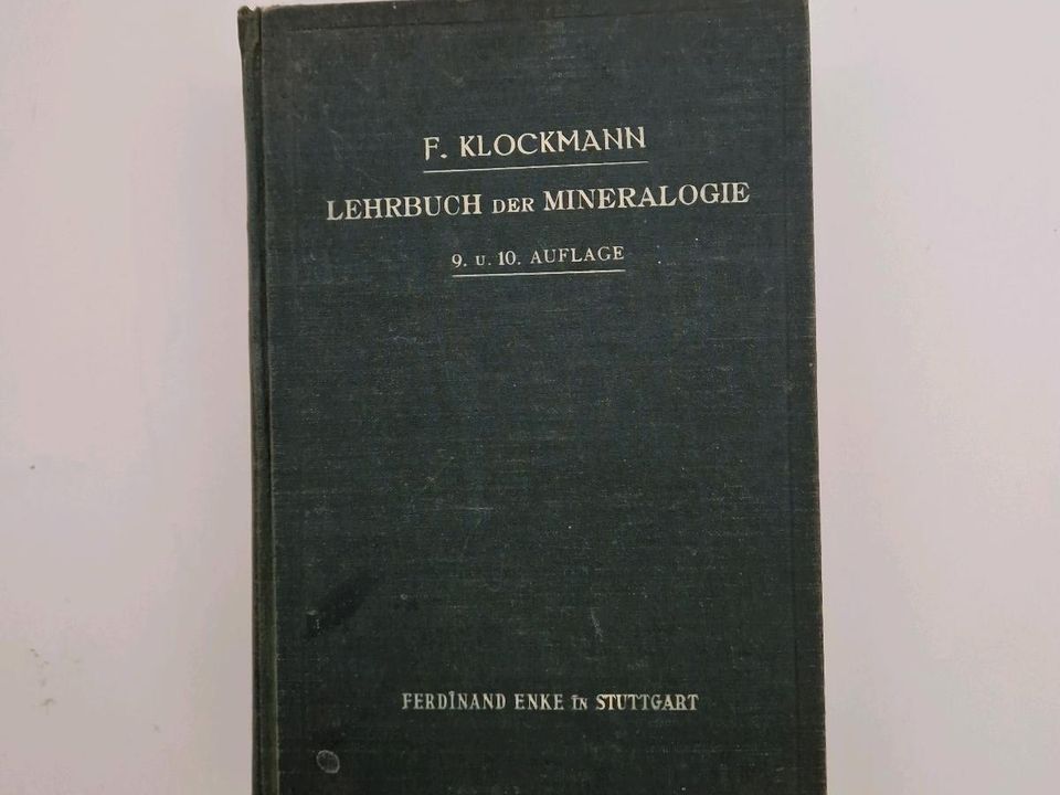 Lehrbuch der Mineralogie 1923 in Nagold