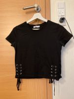 *NEU* T-Shirt Shirt Damen schwarz mit Bändern (Gr.XS) Nordrhein-Westfalen - Lippstadt Vorschau