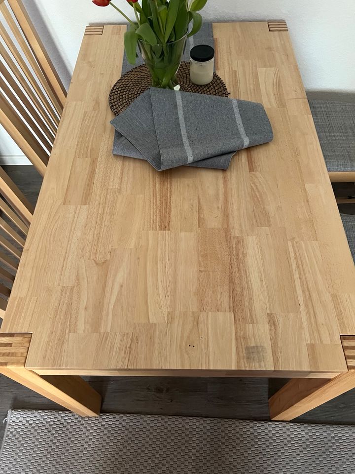 Ikea Tisch Nordby Massivholz und 4 Stühle in Herne