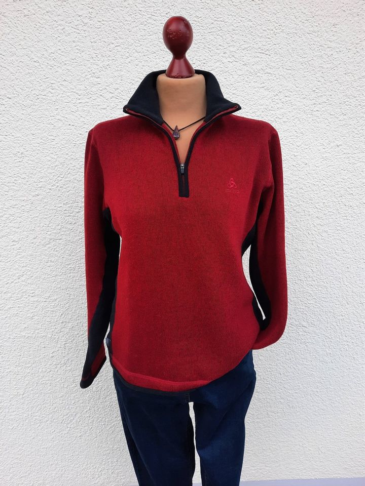 Odlo Pullover Strick + Fleece 40 Wein Rot Sport Outdoor Wandern in Forchheim