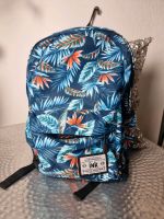 Rucksack casual Backpack Tropen Pflanzen Tasche blau Orange türki Mitte - Wedding Vorschau