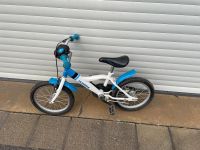 Hudora Kinderfahrrad 16“ weiß/ blau Sachsen - Wilsdruff Vorschau