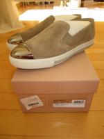 Miu Miu Prada Schuhe silber Kappe Sneaker Leder Gr.37,5 Buchholz-Kleefeld - Hannover Groß Buchholz Vorschau