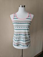 edc Tanktop Sommer gestreift petrol türkis neon orange weiß Nordrhein-Westfalen - Uedem Vorschau