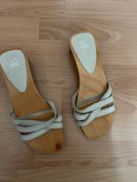 Jette Joop Holz Clogs Sandale Pantolette Gr. 39 Creme Nordrhein-Westfalen - Gelsenkirchen Vorschau