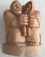 Holz Figur Handgeschnitzt Vater, Mutter, Kind,Jesus, Maria,Josef München - Thalk.Obersendl.-Forsten-Fürstenr.-Solln Vorschau