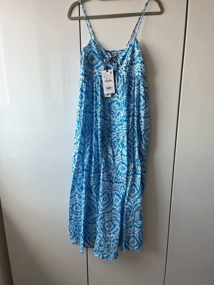 Zara Kleid Maxikleid neu blau weiß Np 50 in Gilching