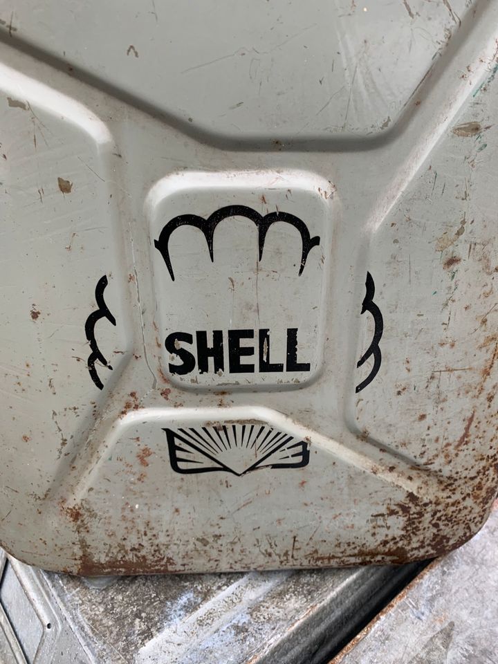 Shell Reserve Kanister 50er Jahre 20 Liter Deko Garage US-Car org in Korschenbroich