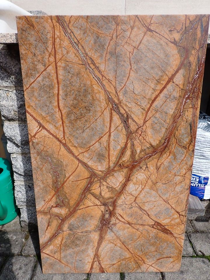 Marmorplatte Golden Forest 90 x 54 X 3 cm ! Abholung ! in Leutersdorf