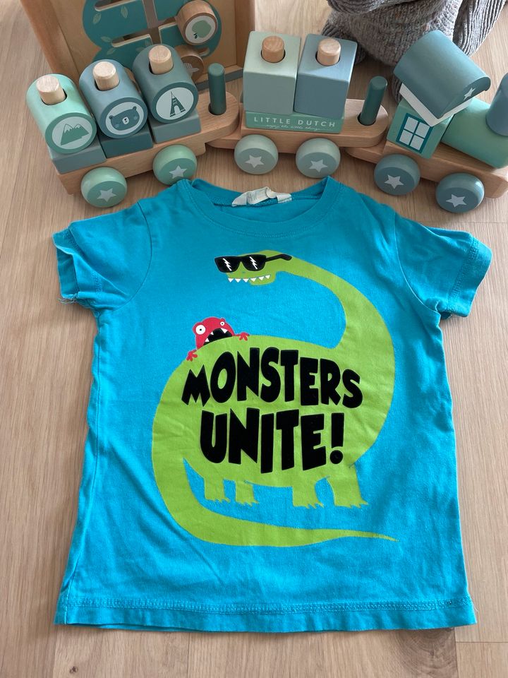 H&M T-Shirt Gr. 86/92 Monsters Unite! in Rommerskirchen