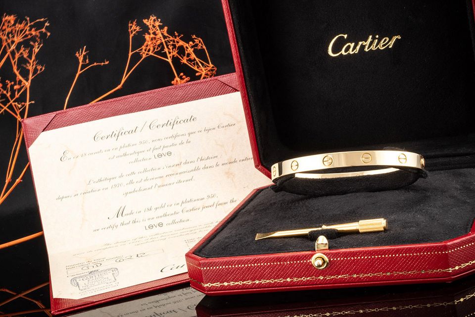 Cartier Love Armreif Armband Bracelet in 750er Gelbgold Gr. 19 in Wegberg