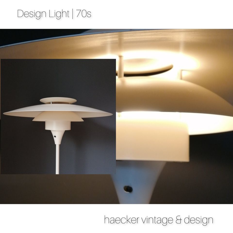 DESIGN LIGHT Lampe danish design zu midcentury retro poulsen 70er in Düsseldorf