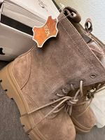 LEDER SCHNÜRSTIEFELETTEN  Stiefel Schuhe für Damen Neu OVP Hessen - Staufenberg Vorschau