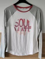 Pullover Langarm Shirt edc Esprit Gr. XS weiß grau pink top Niedersachsen - Bad Pyrmont Vorschau