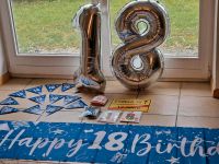 Deko 18. Geburtstag: Banner, Schild, Folienballons München - Hadern Vorschau