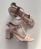 Zanon & Zago Sandalen Beige Rose Perlen Gr 36 Hessen - Limburg Vorschau
