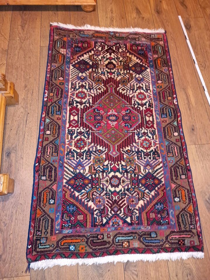 Handgeknüpfter Teppich Läufer Aus Hamada Iran Lang 125X 75Cm in Daaden