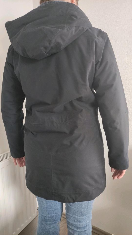 Jacke von Jack Wolfskin schwarz Größe 40/M in Steinberg am See