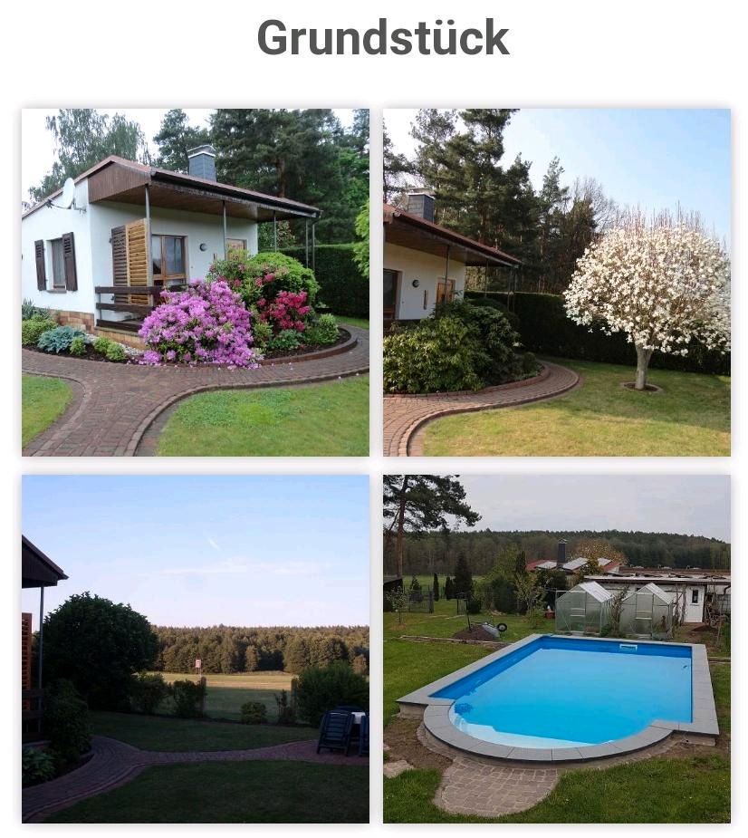 Ferienhaus mit Pool - Dübener Heide - 1 Woche Erholungsurlaub in Kemberg