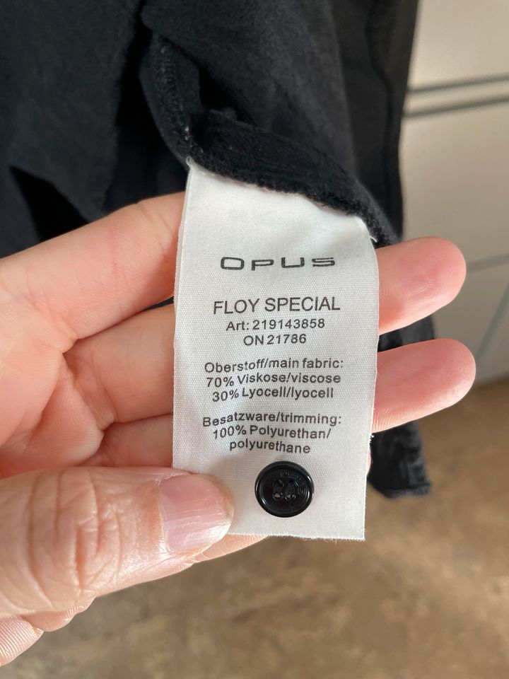Opus Bluse schwarz M 38 Schlupfbluse Shirt Leder leger in Hannover