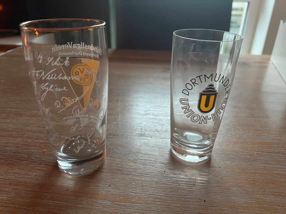 Fußball Glas | BVB | Meisterschaft 56, 57, 63 in Monheim am Rhein