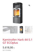 Hark Kaminofen 44-5.1GT ECOplus 8KW in opak schwarz matt Mecklenburg-Vorpommern - Carinerland Vorschau