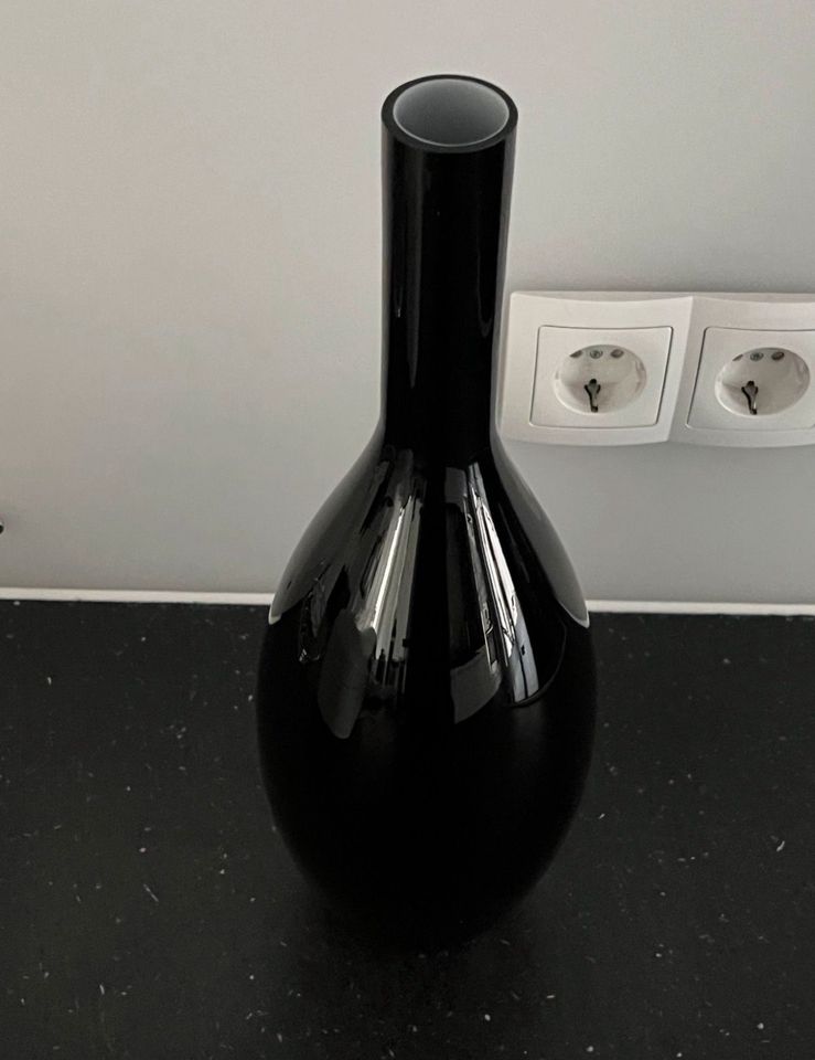 Vase - Schwarz Glänzend  - 40cm in Flörsheim am Main