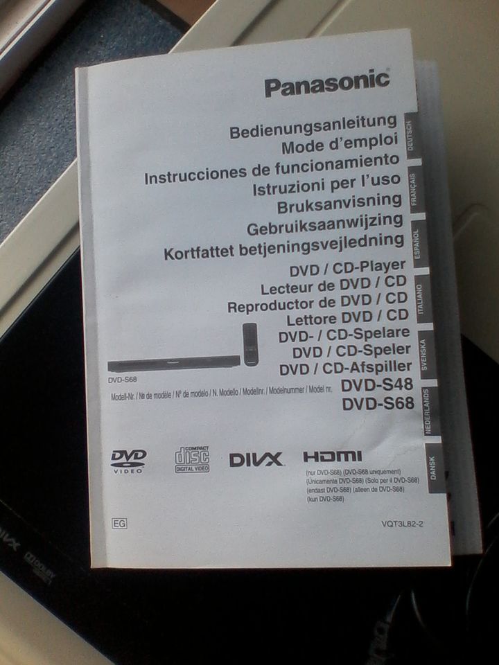 schwarzer DVD / CD Player von Panasonic – DVD S48 – NB2KA001987 E in Adlkofen