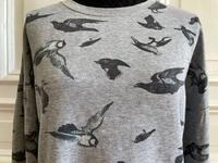 H&M Divided Vintage Pulli Shirt Vögel Taube Schwalbe L Niedersachsen - Cuxhaven Vorschau