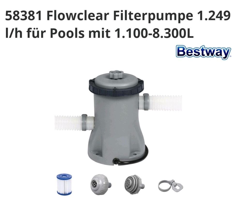 Bestway Filterpumpe Flowclear 58381 in Erbach