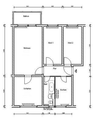 *NEU renovierte & helle 4-Raumwohnung mit Balkon* in Mühlhausen