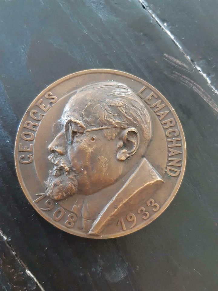 Georges Lemarchand Gedenkmedaille Münze in Altenriet